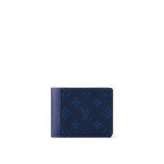 LOUIS VUITTON® - Multiple Wallet - Cobalt Luxury Wallet, Louis Vuitton Official, Summer 2019, Bank Notes, Small Leather Goods, Long Wallet, Primavera Estate, Monogram Canvas, Wallet Men