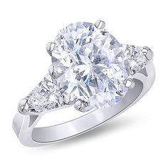 Oval Diamond Rings, Trillion Diamond Ring, Royal Engagement Rings, Trillion Diamonds, Three Stone Diamond, Engagement Ring White Gold, Diamond Anniversary Rings, Three Stone Engagement, White Gold Diamond Rings