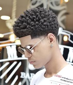 540 Waves, Black Hair Fade, Low Fade Curly Hair, Curl Afro, Afro Fade Haircut, Afro Fade