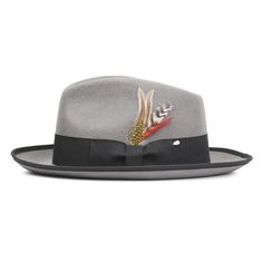 PRICES MAY VARY. STYLE AND QUALITY: our 100% wool men’s fedora hat adds a dashing element to your look. This wool fedora is an all-season crowd pleaser, and works well in both formal and casual settings. The grosgrain ribbon, feather and pearl-luster pin lend an air of casual elegance that’s sure to generate some admiring glances. VERSATILE: the fedora’s medium length brim, which measures about 2 3/8”, along with the teardrop crease and proportioned crown, provides tremendous fashion flexibility Best Hats For Men, Ribbon Feather, Mens Dress Hats, Mens Fedora, Fedora Hat Men, Black Fedora, Trilby Hat, Fedora Hats, Wool Fedora