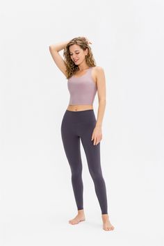 77% polyester. 23% spandex Supports all kinds of mobility V-shaped shoulder straps for intricate detailing of your look Built-in Bra with Removable Pads 4-way stretch. breathable and sweat-wicking Soft. comfortable. skin friendly Perfect for both sports activities and daily life