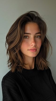 Top 30 Bob Hairstyles That Are Trending This Year Haircuts For 40 Year Old Women 2024, Italian Long Bob, Long In The Front Short In The Back Hair, Clavi Cut Hair, Haircut For Side Part, Side Part Hairstyles Women, Short Haircuts For Women Shoulder Length, Short Hairstyle Women Dark Hair, Brunette Long Bob Straight