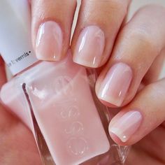 Essie Sheer, Sheer Nail Polish, Sheer Nails, Essie Gel Couture, Pink Manicure, Gel Couture, Essie Gel, Grunge Nails, Pink Nail