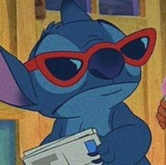 an image of a cartoon character with sunglasses on holding a newspaper and looking at the camera