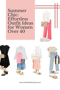 Discover your perfect summer look with these casual mom outfits for women over 40! Whether you prefer dresses or separates, these outfit ideas will help you stay fashionable and comfortable. Winter Layering Outfits, Mom On The Go, Casual Outfits For Moms, Summer Outfits Women Over 40, 2024 Outfits, Layered Fashion