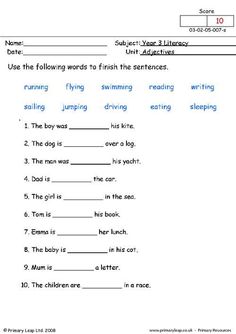 the worksheet for reading and writing words in english with pictures on it, including