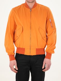 Long-sleeved orange jacket. It features front zip closure, two side buttoned flap pockets, one zipped pocket on left sleeve and contrasting details on neck, cuffs and hem. The model is 184cm tall and wears size 48. Size nationality: IT Product number: 35774814 Product code: 22CTCUC04064A06105434 Composition: 60% polyester, 40% polyamide Orange Long Sleeve Outerwear With Pockets, Orange Long-sleeve Outerwear With Pockets, Orange Jacket, Wardrobe Basics, Field Jacket, Dress With Cardigan, Clothes Collection, Cardigan Jacket, Casual Jacket