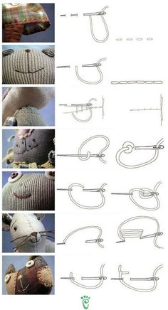 the instructions for knitting a stuffed animal