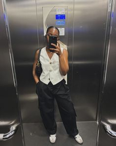 Obsessed with this vest! Casual Outfits, Trousers, Nails, Outfit Inspo