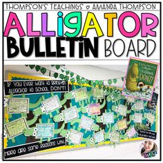 the bulletin board is full of information for students to use in their class's classroom