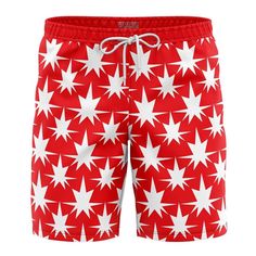 "These Anime hawaiian board short swim trunks are custom-made-to-order and handcrafted to the highest quality standards. Great for wearing around the house, exercise and swimming! Woven polyester fabric offers outstanding durability, insulation, and wrinkle resistance. Flat-front with side pockets, mid rise & elastic waistband. 9 inch inseams offering ultra flexibility and style. We print our designs using dye-sublimation, a technology that allows for us to produce these insanely vibrant all over designs. Due to this process, each item is a unique, one-of-a-kind product, printed exclusively for the customer who ordered it!" Anime Hawaiian, Embroidery Top, Gym Shorts, Skorts, Swim Trunks, Board Shorts, Swim Shorts, Vintage Tshirts, Attack On Titan