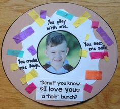 a child's photo surrounded by post - it notes on a wooden surface with the words do you play with me?