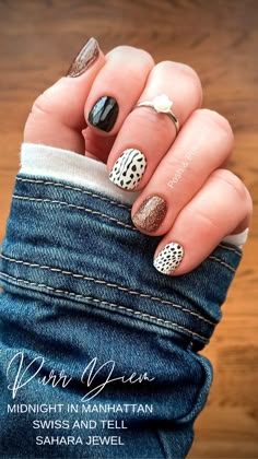 Color Street Nails Mixed Mani, Color Street Purr Diem Mixed Mani, Color Street Purr Diem, Purr Diem Color Street Combo, Fall Colorstreet Combos, Colorstreet Mixed Mani Ideas, Colorstreet Nail Ideas, Mixed Color Nails, Fall Color Street Nails Ideas