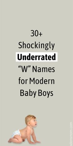 You won't believe how many hidden gems are on this list of boy names that start with W. Whether your vibe is more trendy, timeless, or unique, you'll find some surprisingly underused baby names that all start with the letter W! I've also included each name's meaning and popularity ranking. // baby boy names starting with w // w names for boys // boy names starting with the letter w // W Names, Letter W, Boy Names