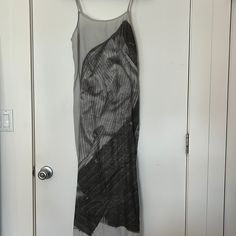 Never Worn! Paloma Wool Slip Dress With Trompe L’oeil Shirt Print. Wool Dresses, Print Slip Dress, Paloma Wool, Wool Dress, Paloma, Shirt Print, Gray White, Printed Shirts, Colorful Dresses