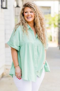 We're On Repeat Again Top, Sage – Chic Soul Spring Sage Tops For Ladies, Chic Green Tops For Daywear, Wardrobe Refresh, Chic Soul, Sage Color, Classy Chic, Chic Look, On Repeat, So Sweet