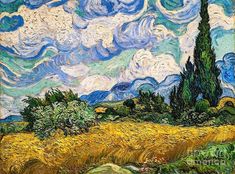 an image of a painting that looks like it is in the style of van gogh