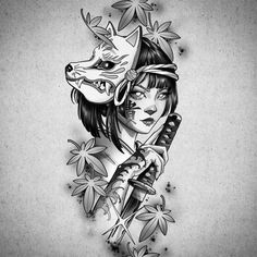 Tato Geisha, Tato Realis, Detailed Tattoos, Geisha Tattoo Design, Dragon Tattoo Sketch, Big Cat Tattoo, Samurai Girl, Wrist Tattoo Designs, Wrist Tattoo Ideas