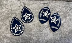 Beautiful Metal Dallas Cowboy Earrings Dallas Cowboys Earrings, Cowboy Earrings, Football Earrings, Dallas Cowboy, Dallas Cowboys Football, Cowboys Football, Leather Earrings, Dallas Cowboys, Teardrop Earrings