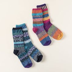 Multicolor Cotton Socks For Fall, Colorful Casual Winter Socks, Casual Colorful Winter Socks, Friendly Fox, Mismatched Socks, Fox Crochet, Hip Scarves, Uncommon Goods, Comfy Socks