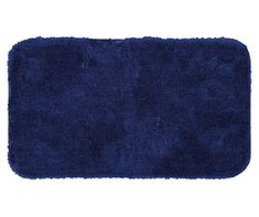 a blue bath mat on a white background