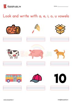 an english worksheet with pictures of animals and things to write on the page