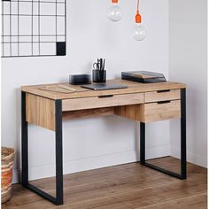 Williston Forge Francisque Desk & Reviews | Wayfair.co.uk Home Office Designs, Office Design Home, Compact Desk, Designers Home, Office Designs, Office Layout, Minimalist Interior Design