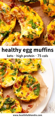 high-protein keto egg bites Keto Egg Bites, Egg Bites Recipe, Low Calorie Breakfast, Low Carb Meal Prep, Healthy High Protein Meals, High Protein Low Calorie, Egg Muffins, High Protein Breakfast, Egg Bites