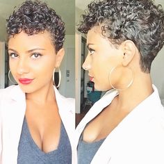 thecutlife @thecutlife Love this curly p...Instagram photo | Websta (Webstagram) Short Afro Hairstyles, Pelo Afro, Sassy Hair, Hair Crush, Short Natural Hair Styles, Short Curly Hair, Love Hair, Afro Hairstyles, Great Hair