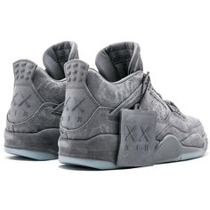 Jordans Retro 4, Kaws Grey, Jordans Retro, Lv Sneakers, Pretty Sneakers, Jordan Retro 4, Nike Fashion Shoes, Pretty Shoes Sneakers, Kicks Shoes