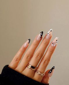 Black And White Nail, Easy Nails, Nail Swag, White Nail, Nailed It, French Tip Nails, Cute Acrylic Nails