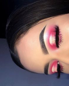 Gala Make Up, Rosa Make-up, Birthday Makeup Looks, Make Up Designs, Pink Eye Makeup, Beautiful Eye Makeup, Eye Makeup Designs, Colorful Eye Makeup, Stunning Makeup