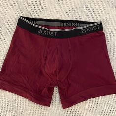 Mens 2(X)Ist Boxer Brief, Maroon, Size S. Nwot. Black Waistband. 95%Cotton, 5% Spandex. Sporty Red Boxer Briefs For Gym, Red Stretch Sporty Boxer Briefs, Sporty Stretch Red Boxer Briefs, Sporty Red Multipack Boxer Briefs, Sporty Red Multi-pack Boxer Briefs, Casual Red Boxer Briefs For Workout, Red Fitted Sporty Boxer Briefs, Sporty Red Fitted Boxer Briefs, Maroon Color