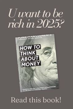 a book cover with the words, how to think about money? read this book