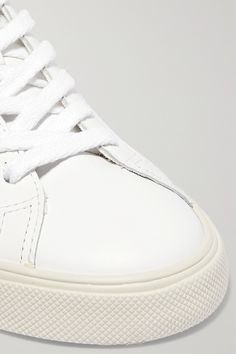 VEJA + NET SUSTAIN Esplar suede-trimmed leather sneakers | NET-A-PORTER Everyday High-top Sneakers With Stitched Sole, High-top Sneakers With Stitched Sole For Everyday, Everyday White Custom Sneakers With Vulcanized Sole, Everyday Custom White Sneakers With Vulcanized Sole, White High-top Sneakers With Textured Sole For Everyday, White High-top Sneakers With Textured Sole, Everyday White High-top Sneakers With Textured Sole, White Sneakers With Stitched Sole For Everyday, Everyday High-top Leather Sneakers With Vulcanized Sole