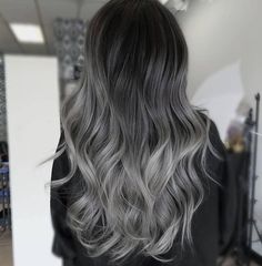 Grey Balayage, Dark Ombre Hair, Easy Updo, Blonde Hair Extensions, Brazilian Straight Hair, Hair Ombre