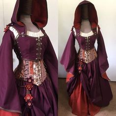 Womens Ren Faire Costume, Scarlet Darkness Clothing, Goth Ren Faire Costume, Mid Evil Outfits, Mideaval Outfits, Medieval Witch Outfit, D&d Outfits, Rennaisance Faire Outfit, Renfest Costume Women