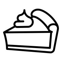 a piece of cake with icing on top is shown in this black and white image