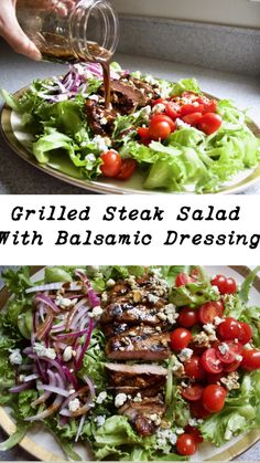 grilled steak salad with balsamic dressing is the perfect side dish for any meal