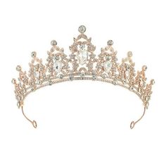 Description: Add a touch of elegance and glamour to your special occasions with this stunning tiara. Crafted with high-quality metal alloy trim and curved ends for a perfect fit, this headpiece is specially designed for women and girls. The sparkling design makes it perfect for weddings, birthdays, proms, costume parties, theater, bridal showers, baby showers, photo shoots, Halloween, or any other special event. The pin ends ensure a secure fit, and the beautiful packaging makes it an ideal gift Princess Diaries Tiara, Princess And The Frog Crown, Quince Tiaras, Tiana Crown, Pretty Crowns, Fantasy Crowns, Princess With Crown, Quince Crowns, Claire Morgan