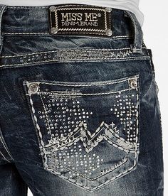 'Miss Me Cuffed Ankle Skinny Stretch Jean' #buckle #fashion www.buckle.com Country Jeans, Country Girls Outfits, Fun Pants, Cowgirl Style