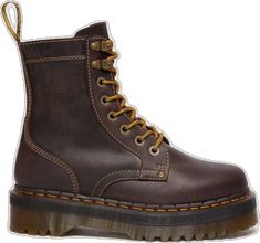 Brown Lace-up Boots For Fall Streetwear, Vintage Brown Martin Boots For Outdoor, Brown Lace-up Boots With Leather Sole For Hiking, Rugged Brown Lace-up Combat Boots, Vintage Lace-up Martin Boots For Outdoor, Vintage Leather Lace-up Boots For Outdoor, Rugged Brown Combat Boots With Vibram Sole, Brown Lace-up Hiking Boots With Lug Sole, Brown Lace-up Moto Boots With Vibram Sole