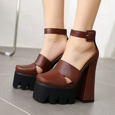 Shipping: Worldwide Express Shipping AvailableDelivery time: 7-15Days Fast ShippingReturns: Fast refund, 100% Money Back Guarantee.Brand Name: DoraTasiaHeel Height: Super High (8cm-up)With Platforms: YesPlatform Height: 5-7cmSandal Type: BasicOrigin: Mainland ChinaOccasion: CasualUpper Material: microfiberOutsole Material: RubberBack Counter Type: Ankle StrapPattern Type: SolidSide Vamp Type: CoveredFit: Fits true to size, take your normal sizeStyle: MATUREHeel Type: Square heelLining Material: Shoes Office, Lady Luxury, Trendy Sandals, Platform High Heel Shoes, High Heel Platform, Open Toe High Heels, High Shoes, Platform Stilettos, Pu Heels