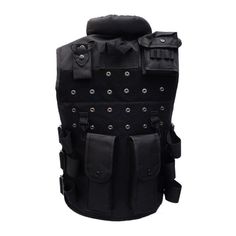 Product Information： Name: Tactical Vest Fabric: Encrypted 600D Oxford Structure: Partially detachable Style: Fastener hook and loop fully open Color: Black Function: breathable, wear resistant Size: Children's version of S clothes is 45 cm long Children's L clothes are 50 cm long The adult version is 55 cm long Adult XL clothes are 60 cm long Packing list: 1x vest Black Military Vest For Outdoor Activities, Black Tactical Vest For Outdoor, Black Tactical Vest For Outdoor Activities, Durable Functional Vest For Outdoor, Durable Functional Outdoor Vest, Tactical Sleeveless Vest For Outdoor Activities, Sleeveless Tactical Vest For Outdoor Activities, Tactical Nylon Vest With Pockets, Tactical Sleeveless Vest For Outdoor