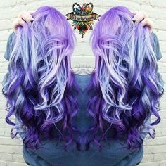 Mix Hair Color, Purple And Blue Hair, Goth Hairstyles, Pop Hair, Hair Colour Design, Colorful Hair