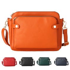 PRICES MAY VARY. Material: Crafted from high-quality vegan leather and fabric lining, the small crossbody bag is super soft to the touch. Small, lightweight, stylish, but sturdy. Great for casual, work,dating,shopping, travel or vacation. Size: 9.45”L X 2.36”W X 7.48”H, this functional crossbody purse is the perfect size for carrying everything you need while still remaining lightweight and easy to wear. Structure: With its 2 independent compartments and triple zip compartments, this cute cross Leather Clutch Wallet, Large Shoulder Bags, Satchel Purse, Small Crossbody, Small Crossbody Bag, Clutch Wallet, Clutch Purse, Leather Clutch, Shoulder Handbags