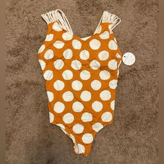 Nwt Downeast Swim Large Frenchboro One Piece Swimsuit Orange White Polka Dots. Frenchboro Suit Vintage Dot Is How Swimsuit Is Described On Tag. Strappy Straps. Padded Bra. Material Is 85% Nylon And 15% Spandex. Lining Material Is 95% Polyester And 5% Spandex. Made In China. Hand Wash. Measurements In Photos. Thanks For Looking. Orange Stretch One-piece Bodysuit, Orange Stretch One Piece For Poolside, Orange Stretch One-piece For Poolside, Orange Stretch One Pieces For Poolside, Fitted Orange One-piece Swimsuit For Beach, Casual Orange Sleeveless Swimwear, Fitted Orange Summer One-piece, Summer Swimming Bodysuit In Orange, Orange Stretch One Piece For The Beach