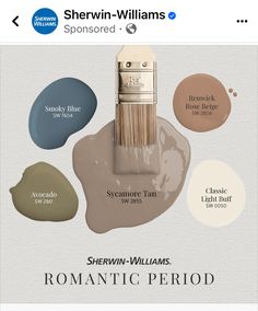 sherylin williams's favorite paint colors are sherylin - williamss romantic period