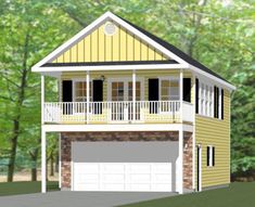 this is an artist's rendering of a two story house