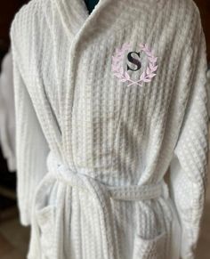 Standard comfy waffle robe. Embroidery Initials, Custom Robes, Personalized Embroidery, Pajama Robe, Gifts Personalized, Womens Robes, Personalized Initials, Bride Gifts, Halloween Shopping